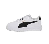 Sneaker PUMA "SHUFFLE DOWNTOWN LO JR", Jungen, Gr. 37, puma weiß, puma schwarz, puma gold, Synthetik, Schuhe Sneaker, mit Schnürverschluss, mit Gummilaufsohle, innen aus Textil (22983743-37) puma weiß