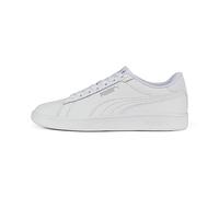 Puma Kinder Sneaker Smash 3.0 L Jr 392031-02 Leder Weiß/Cool Light Gray Größe 37,5