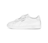 PUMA Unisex Kinder Smash 3.0 L V Ps Sneaker, Puma White Cool Light Gray, 34 EU