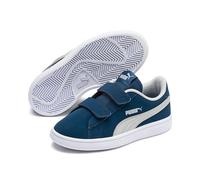 Puma Unisex-Kinder Smash V2 Buck V Ps Sneaker, Blau (Gibraltar Sea-High Rise White 10)