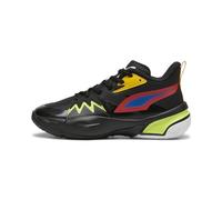 PUMA Unisex-Kinder-Sneaker, Puma Black-for All Time Red, 7 Big Kid