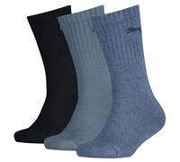 PUMA Unisex Kinder Socken (3er Pack), Denim Blue, 35-38 EU