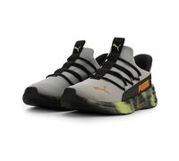 Puma Unisex-Kinder Softride One4all 2.0 Schuhe, Puma Schwarz-Grau Echo-Sunny Lime, 11.5 Little Kid