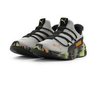 Puma Unisex-Kinder Softride One4all 2.0 Schuhe, Puma Schwarz-Grau Echo-Sunny Lime, 2 Little Kid