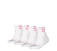 PUMA Unisex Kinder Square Logo Quarter (4er Pack)