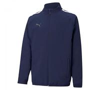 PUMA unisex-kinder Sweater, Peacoat-Puma White, 128