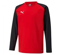 PUMA Unisex Kinder Sweater, Puma Red-Puma Black, 176