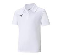 PUMA Poloshirt teamLIGA Sideline Polo Jr Kurzarm Weiß/Schwarz Größe 152