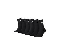 PUMA Unisex Kurze Socken Short Crew Sportsocken Tennis 6-er Pack, Farbe:Black, Socken & Strümpfe:35-38