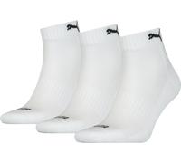 PUMA Unisex Cushioned Quarter Sock, White - New, 35-38 EU