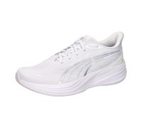 Trainingsschuh PUMA "Darter Pro 2 Laufschuhe Erwachsene", Damen, Gr. 46, weiß (weiß feather gray), Obermaterial: Synthetik, Textil. Futter: Textil. Innensohle: Textil. Laufsohle: Gummi, Schuhe (488398
