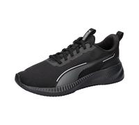 Laufschuh PUMA "Flyer Lite 3 Laufschuhe Erwachsene", Gr. 45, schwarz (schwarz silber metallic), Obermaterial: Textil, Synthetik; Futter: Textil; Innensohle: Textil, Synthetik; Laufsohle: Gummi, Synthe