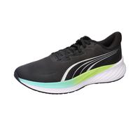 Trainingsschuh PUMA "Pounce Lite 2 Laufschuhe Erwachsene", Damen, Gr. 45, schwarz (schwarz intense mint sunny lime grün), Obermaterial: Synthetik, Textil. Futter: Textil. Innensohle: Textil. Laufsohle