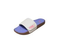 PUMA Unisex Leadcat 2.0 Palermo LTHR Slide Sandal, Alpine Snow-Pure Pink-Intense Lavender-Gum, 47 EU, Alpine Snow Pure Pink Intense Lavender Gum, 47 EU