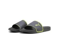 PUMA Unisex Leadcat 2.0 Shower Slide Sandal, Moody Gray-Lime Squeeze, 42 EU