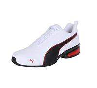 PUMA Unisex Leader VT SL Laufschuhe, Puma White-Puma Black-Flame Scarlet, 44 EU