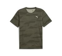 PUMA Unisex M Flex Jacquard Tees, Dark Olive, L EU