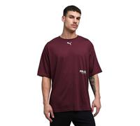 PUMA Unisex M Graphic Oversize Tees, Rubinschimmer, XL EU