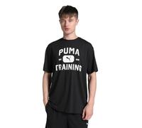 PUMA Unisex M Graphics Train Logo Relaxed Tee T-Shirts, PUMA Black,