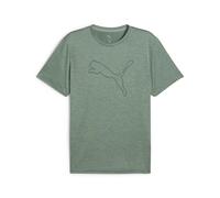 PUMA M Tad Essential Heather Cat Tee (Cf Large Cat) Herren | GREEN MOON HEATHER | S