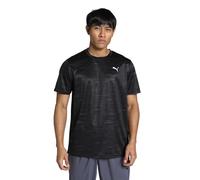 Puma Unisex M TAD Essentials AOP Tee T-Shirts, Puma Black,