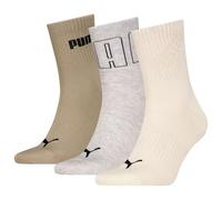 PUMA Unisex Mesh Logo Crew Socks 3 pack