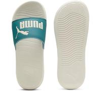 PUMA Unisex Popcat 20 Slide Sandal, Emerald ICE-Alpine Snow, 36 EU, Emerald Ice Alpine Snow, 35.5 EU
