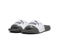 PUMA Unisex Popcat 20 Slide Sandal, Puma White Dark Coal, 46 EU