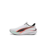 PUMA Unisex Pounce Lite Straßen-Laufschuh, Weiß, leuchtendes Rot, 42.5 EU