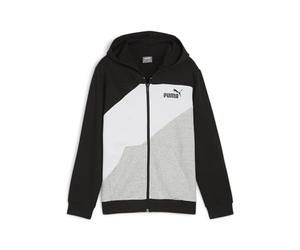 PUMA Unisex Power Colorblock Kapuzenpullover mit durchgehendem Reißverschluss Tr B Sweat