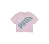 PUMA Unisex Power Short Length Tee G T-Shirt, Whisp of Pink, 152