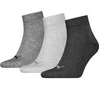 PUMA Herren Socken UNISEX QUARTER PLAIN 3P (701230337) 35-38 Grau