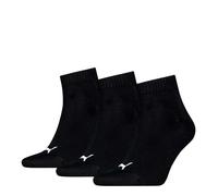 Puma Unisex Sportsocken Quarter Plain 3P 701230337-200 43-46 Black