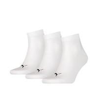 PUMA Unisex Quarter Quarters Socken 12er Pack (39-42, weiß)