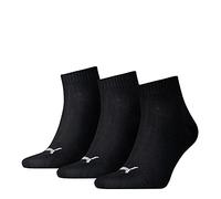 PUMA Unisex Quarter Quarters Socken 12er Pack, Black 39-42 at