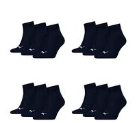 PUMA Unisex Quarter Quarters Socken 12er Pack, Farbe:321 - navy, Socken & Strümpfe:43-46