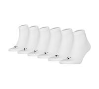 Puma Kurzsocken PUMA UNISEX QUARTER PLAIN 6P ECOM 6er-Pack Weiß Gr. 47–49