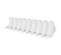 Kurzsocken PUMA "PUMA UNISEX QUARTER PLAIN 9P ECOM", Herren, Gr. 39-42, weiß, Baumwollmischung, unifarben, elastisch, Socken, mit Rippenbündchen, elastisch (90262351-39) weiß