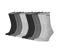 Puma Unisex Crew Socken, Anthracite/Grey, 39-42 EU