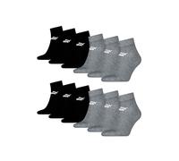 PUMA Unisex Quarter Socken Sneaker knöchelhoch für Damen Herren 12er Pack, Farbe:003 - grey/black, Socken & Strümpfe:35-38