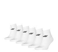 Puma ELEMENTS Quarter Socken 6-Pack weiß : 35-38