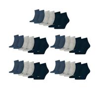 PUMA unisex Quarter Sportsocken Kurzsocken Socken 15 Paar, Farbe:Mehrfarbig, Menge:15 Paar (5x 3er Pack), Größe:47-49, Artikel:-532 navy/grey/nightshadow blue