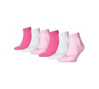 PUMA Damen Sneakersocken im 3er-Pack in Fuchsia, Größe 39-42
