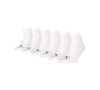 Puma Socken Quarter Plain – 3er-Pack Weiß Unisex Größe 39–42