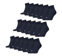 PUMA unisex Quarter Sportsocken Kurzsocken Socken 9 Paar, Farbe:Blau, Menge:9 Paar (3x 3er Pack), Größe:47-49, Artikel:-321 navy
