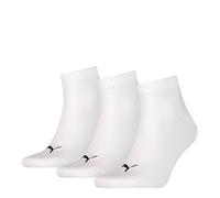 6 Paar PUMA Unisex Quarters Socken Sportsocken (Kurzsocken) (43/46, Weiß)