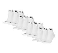 PUMA Unisex Quartersocken, 12er Pack - Cushioned Quarter 12P, Logo, einfarbig 39-42 Weiß