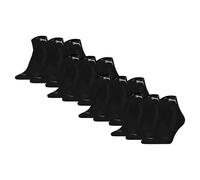 Kurzsocken PUMA "Socken Cushioned Quarter 12P 12er Pack", Herren, Gr. 39-42, schwarz, Obermaterial: 82% Baumwolle CO. 16% Polyester PES. 1% Elasthan EL. 1% Polyamid PA., Socken (87917527-39) schwarz