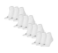 Kurzsocken PUMA "Socken Quarter Plain 12P 12er Pack", Herren, Gr. 43-46, braun (weiß), Obermaterial: 68% Baumwolle CO. 18% Polyamid PA. 12% Polyester PES. 2% Elasthan EL., Socken (58640834-43) weiß