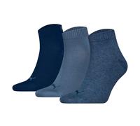 Puma Socken Unisex Quarter Plain 3er-Pack (701230337) Denim Blue Gr. 43-46